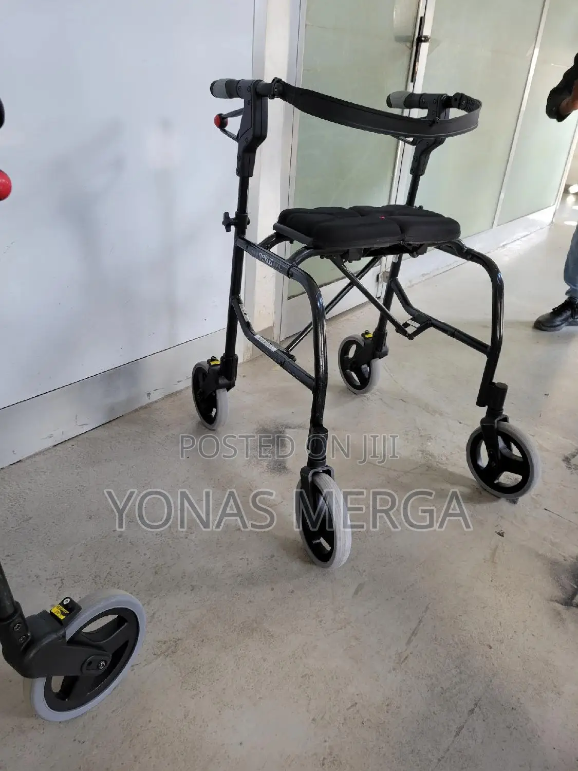 Adjustable-Height Walker Backrest /Back Under Seat Walker