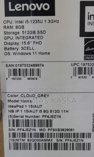 New Laptop Lenovo Ideapad 3 8GB Intel Core I5 SSD 512GB