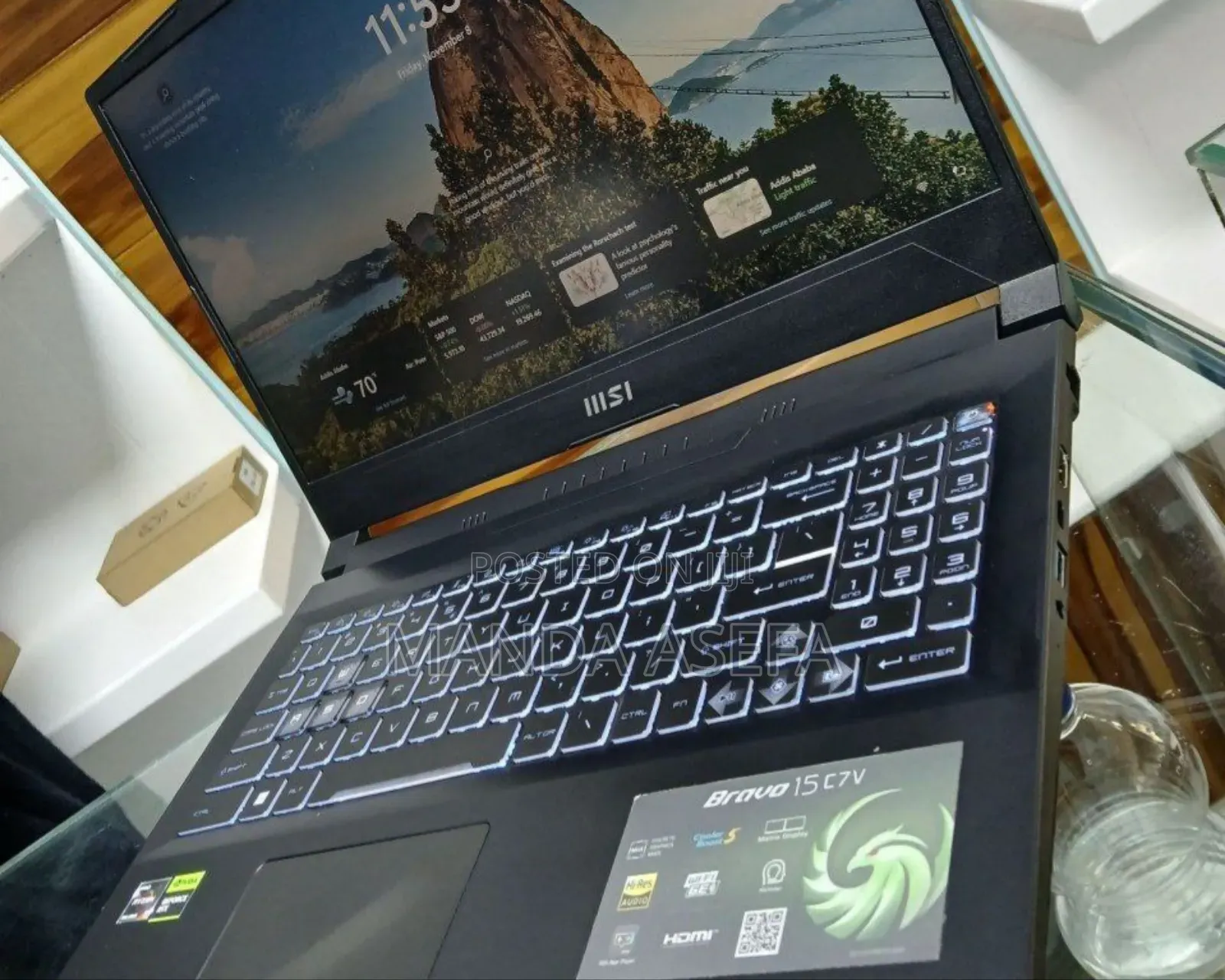 New Laptop MSI 16GB AMD Ryzen 5 SSD 1T