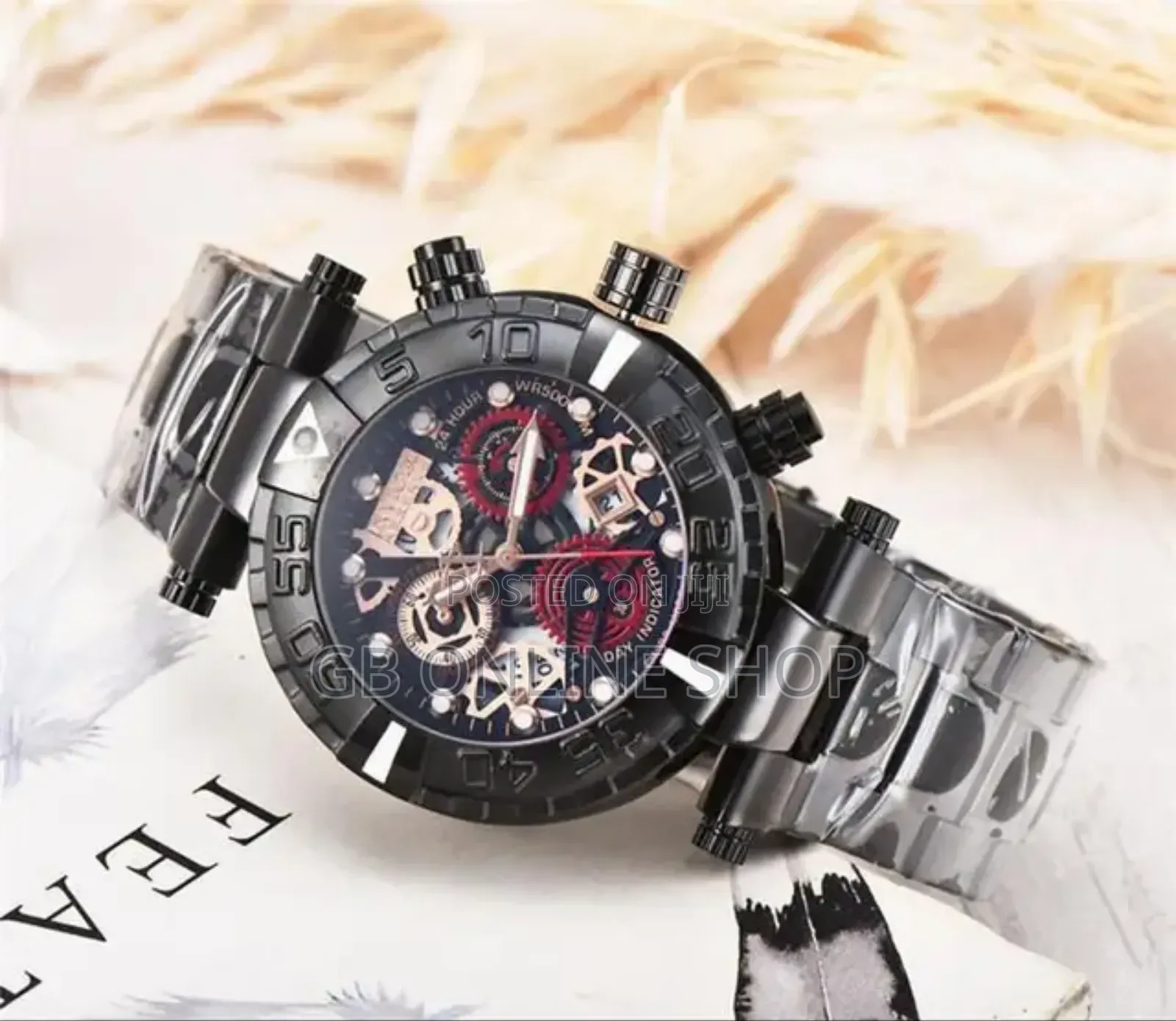 New Metal Large Dial Mechanical Style Men's Watch