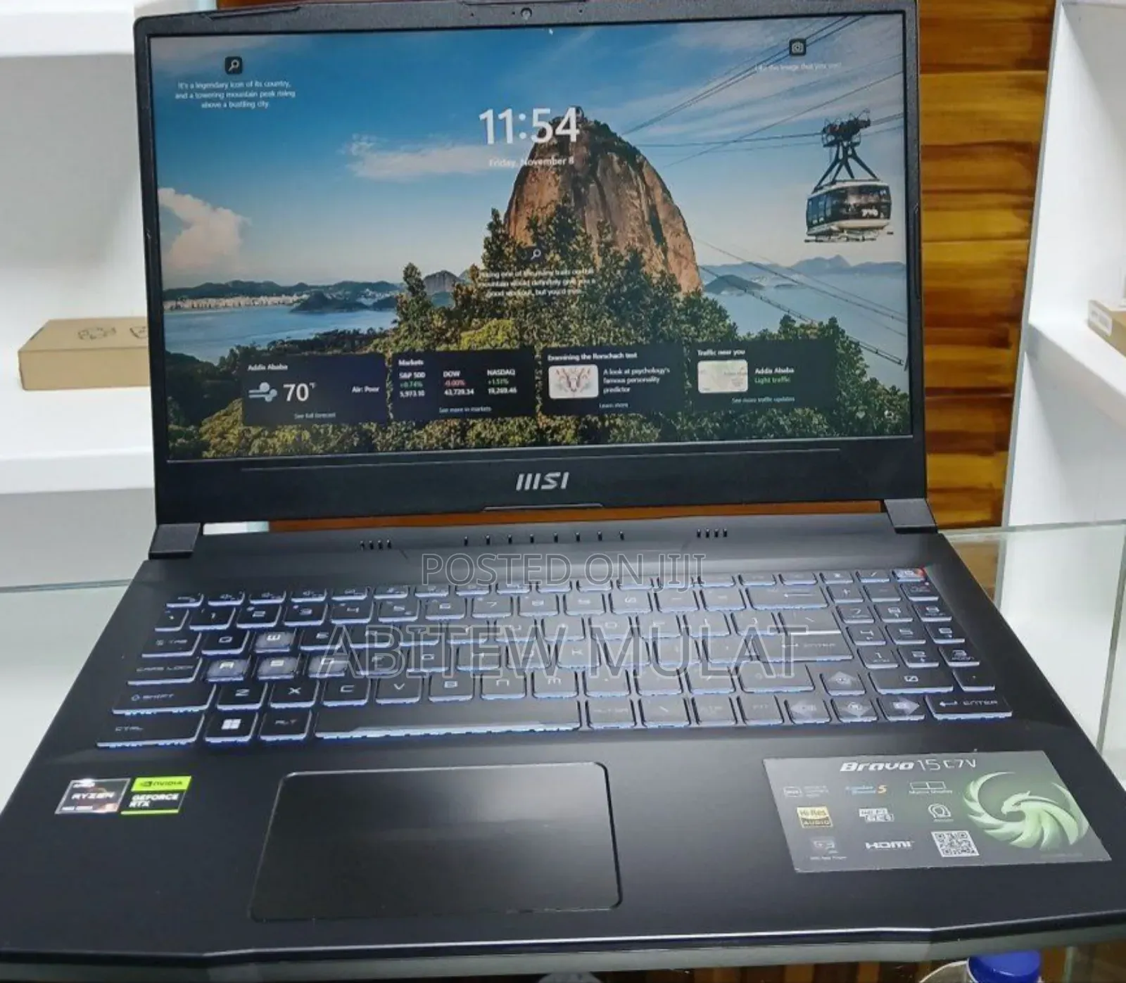 New Laptop MSI GP75 Leopard 16GB AMD Ryzen 5 SSD 1T