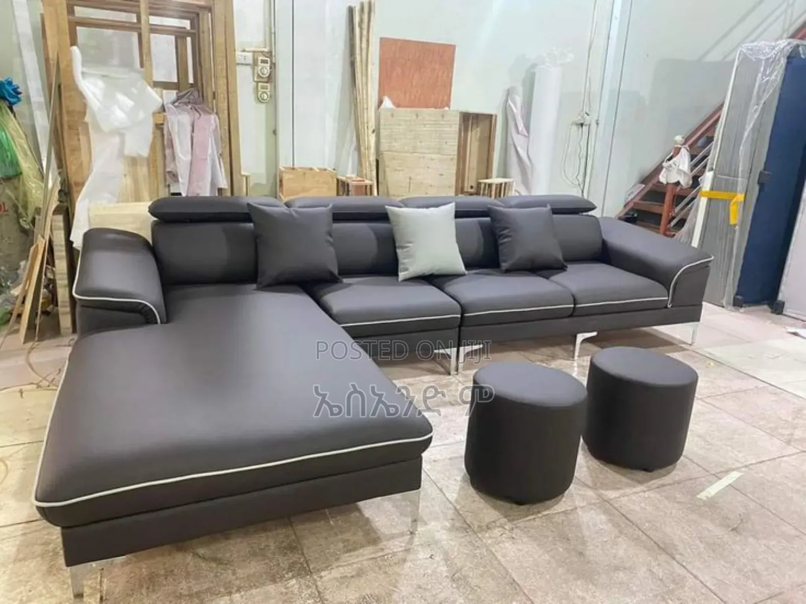 L Shaped Sofa Full Leather