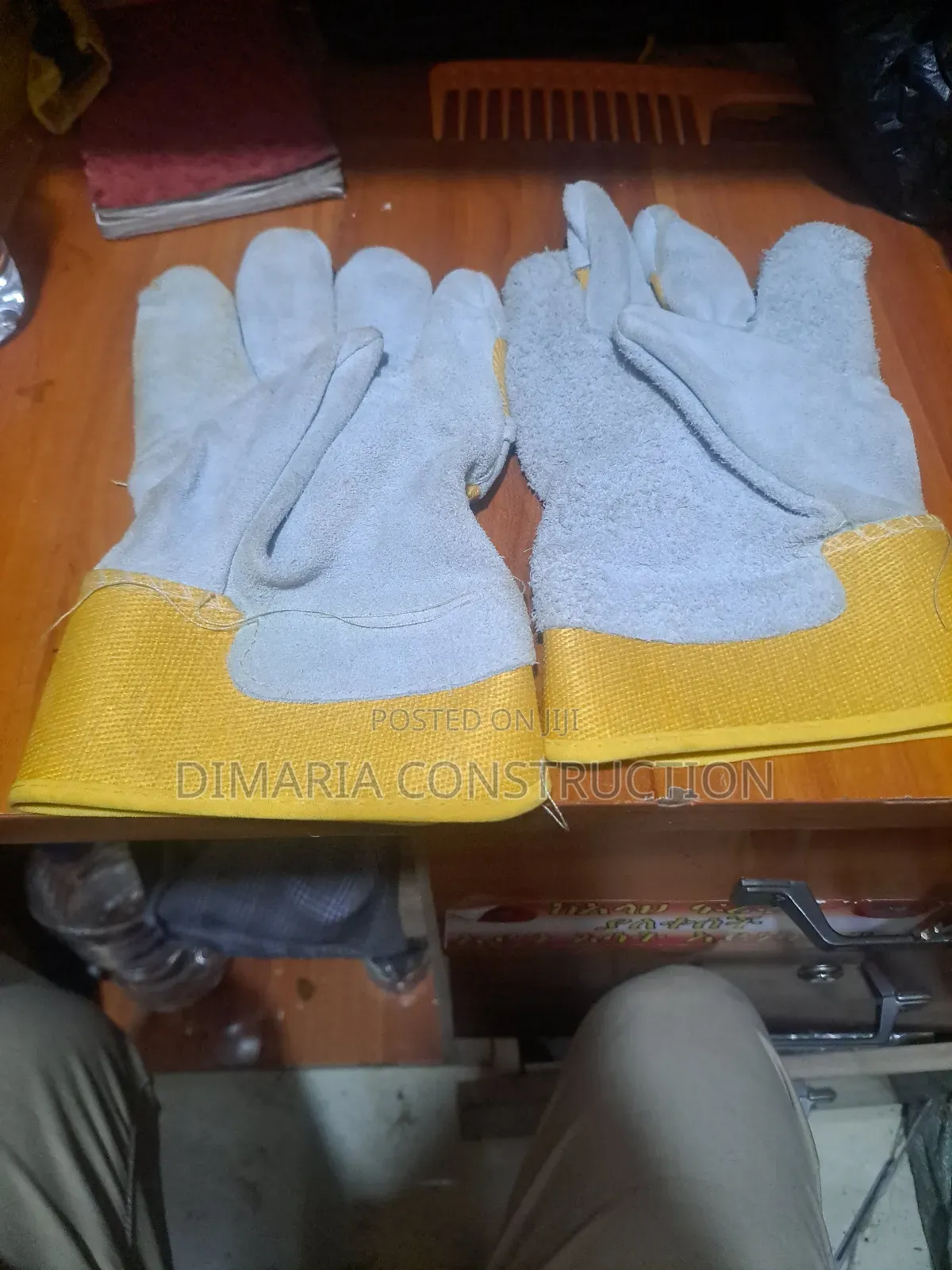 Safety Glove(ሸራ ቆዳ ጓንት)