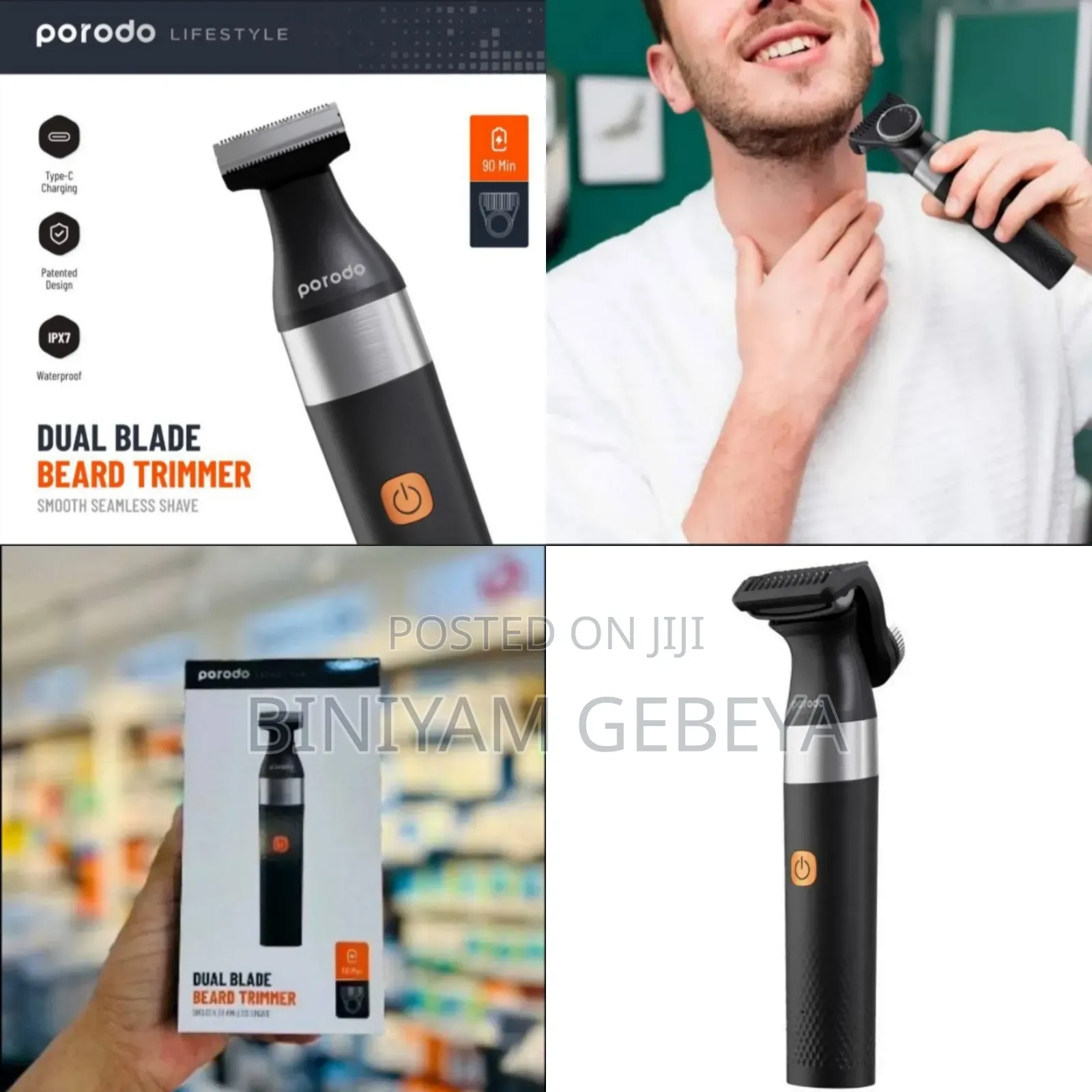 Original ባለ ሁለት ለፂም ዉበትየሆነዉ አዲሱ Porodoblade Beard Trimmer