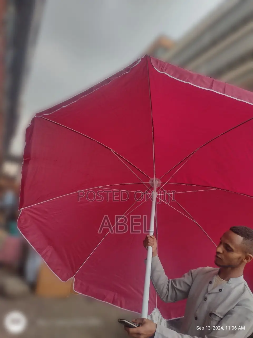 Outside Table Umbrellas./ የጠረቤዛ ጥላዎች
