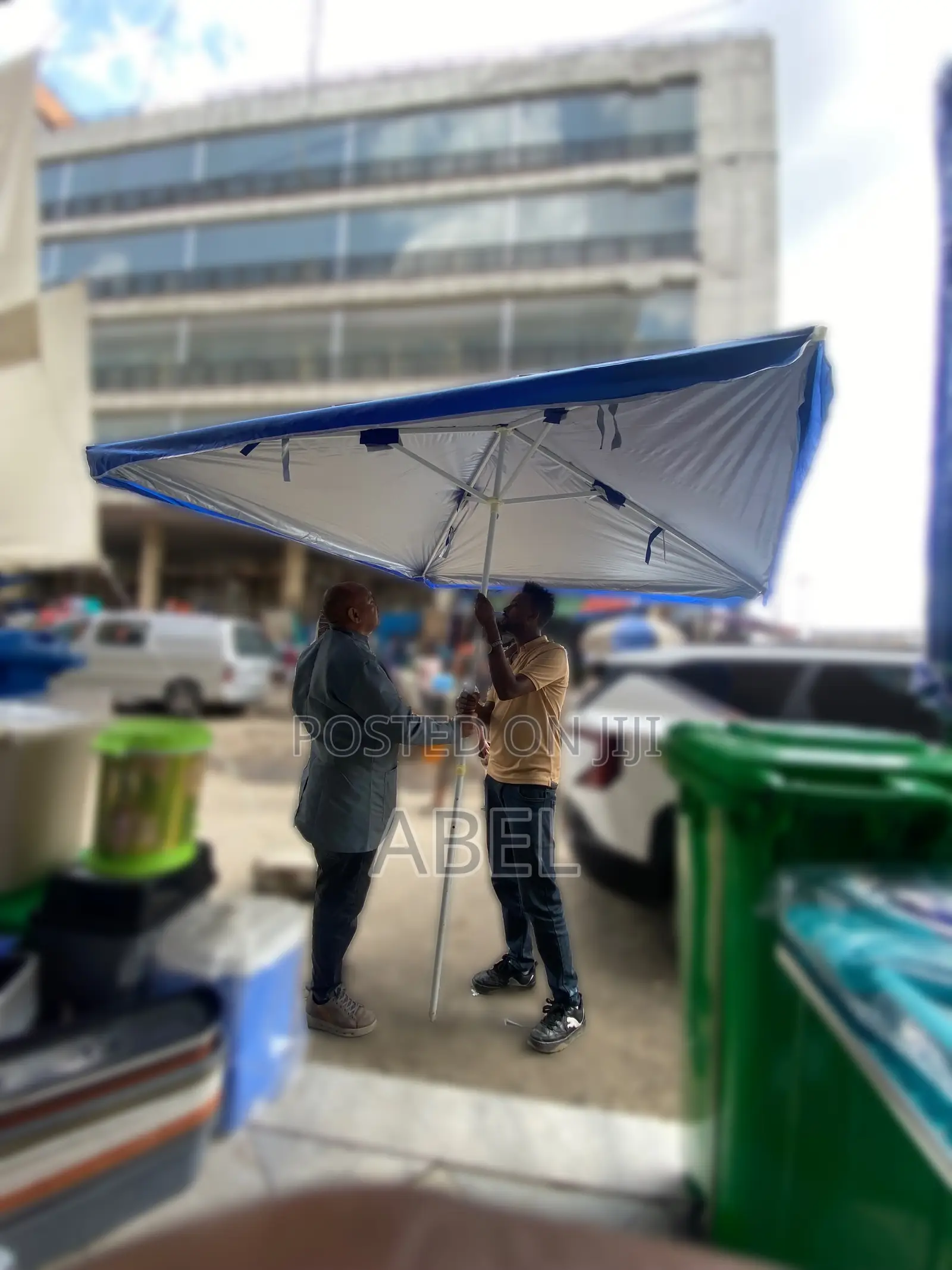 Outside Table Umbrellas./ የጠረቤዛ ጥላዎች