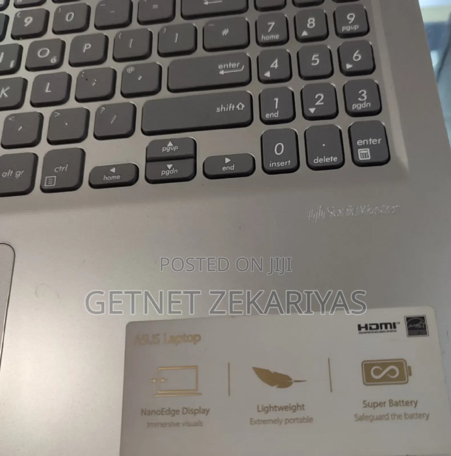 New Laptop Asus VivoBook 15 X505BA 8GB Intel Core I7 SSD 512GB