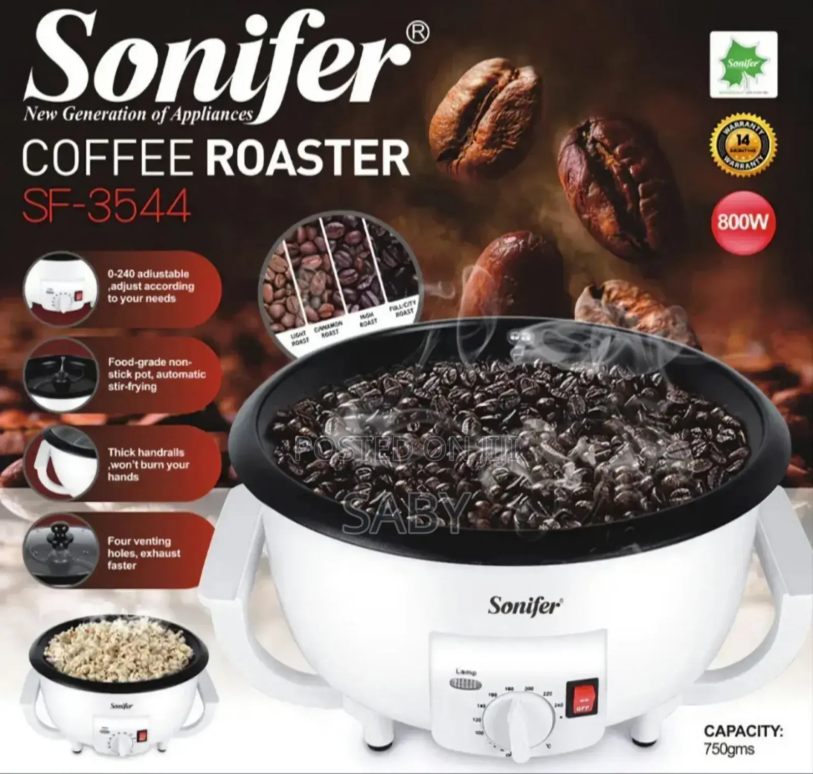 Sonifer Coffee Roaster Popcorn Maker