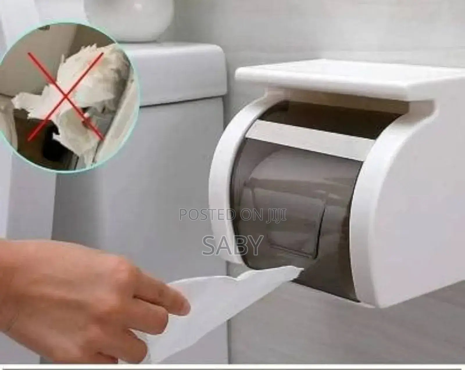 Toilet Paper Holder in Bathroom