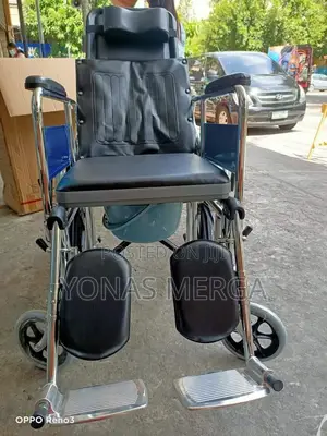 Reclinning Commode Wheelchair፭¢€ዊልቼር€0wheelchair~∞Wheelchair