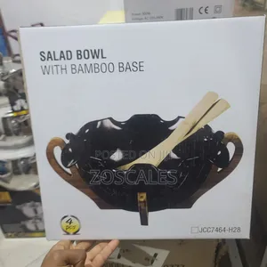 Ceramic Salad Bowl With Stand