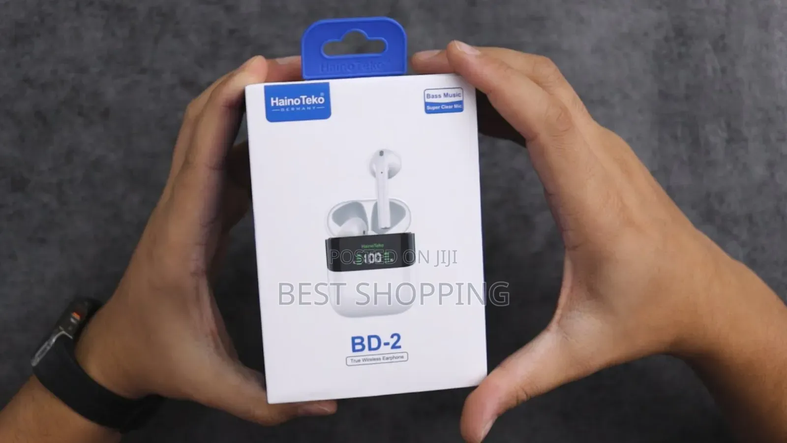 Hainoteko Germany Bd2 Bluetooth Earphone Earbuds ኤርፎን