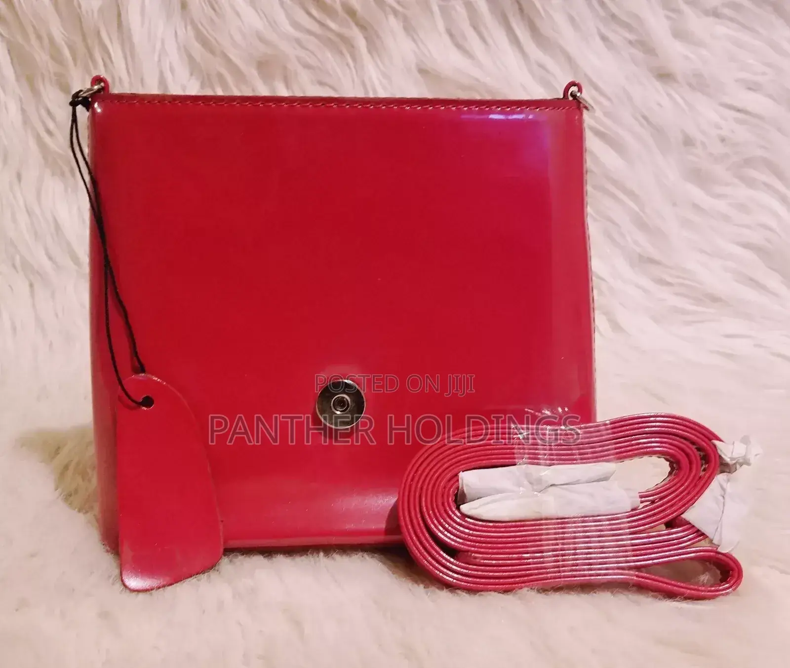 Genuine Gucci Brightside Shoulder Bag Red Leather