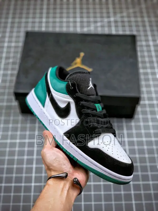 Air Jordan 1 Low Black and Green