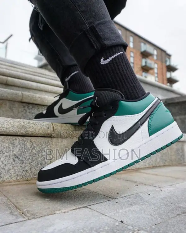 Air Jordan 1 Low Black and Green