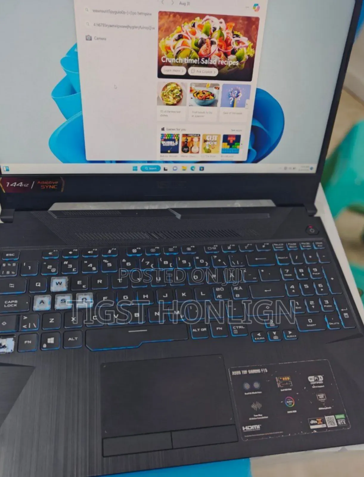 New Laptop Asus TUF Gaming A15 16GB Intel Core I5 SSD 512GB