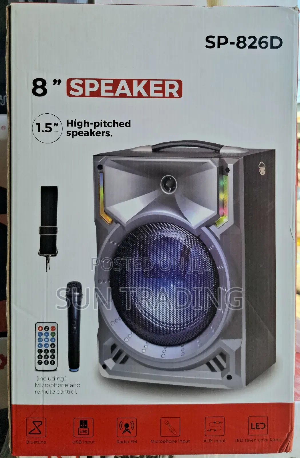 Max 8" Wireless Multimedia Speaker With Wireless Microphone