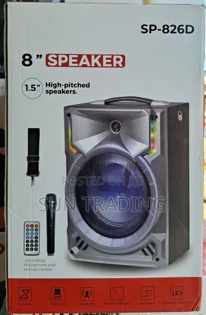 Max 8" Wireless Multimedia Speaker With Wireless Microphone