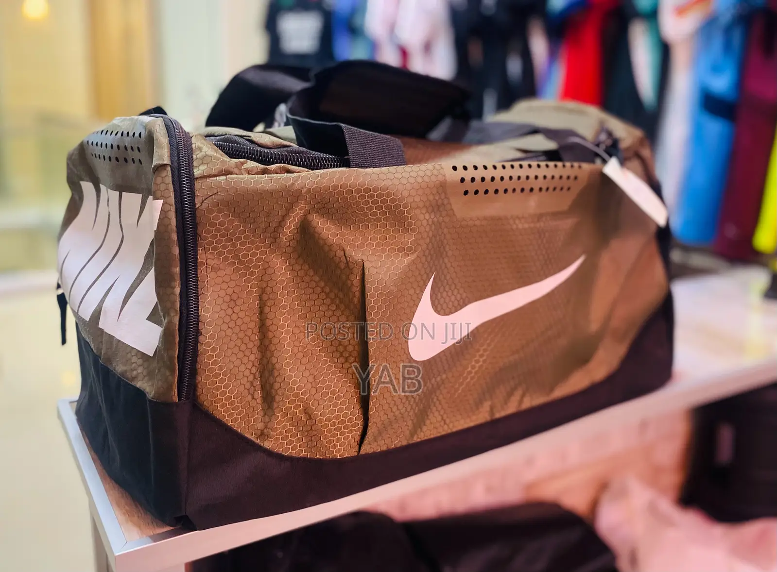 Nike X Gray Spacious Gym Bag