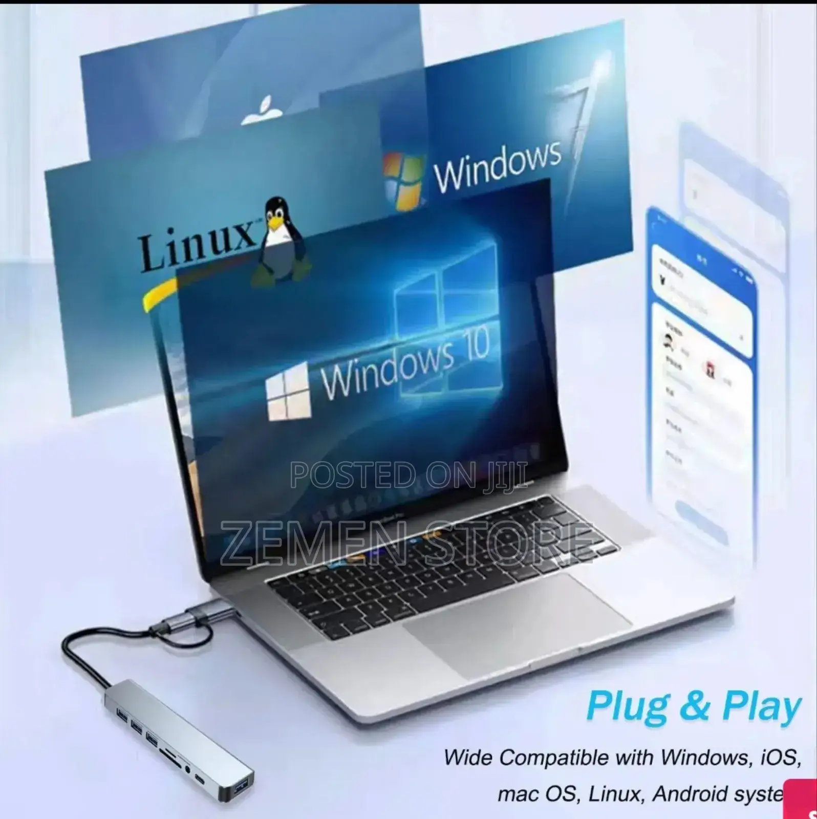 Multifunctional 8in1 Usb Hub Adapter