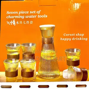 Photo - ባለ 6 ብርጭቆ የውሃ እና መጥ ማቅረቢያ