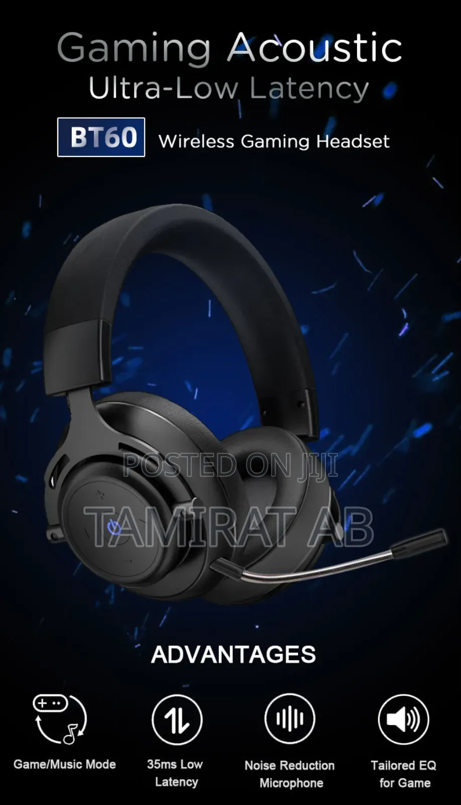 Abingo BT60 Wireless Gaming Headset