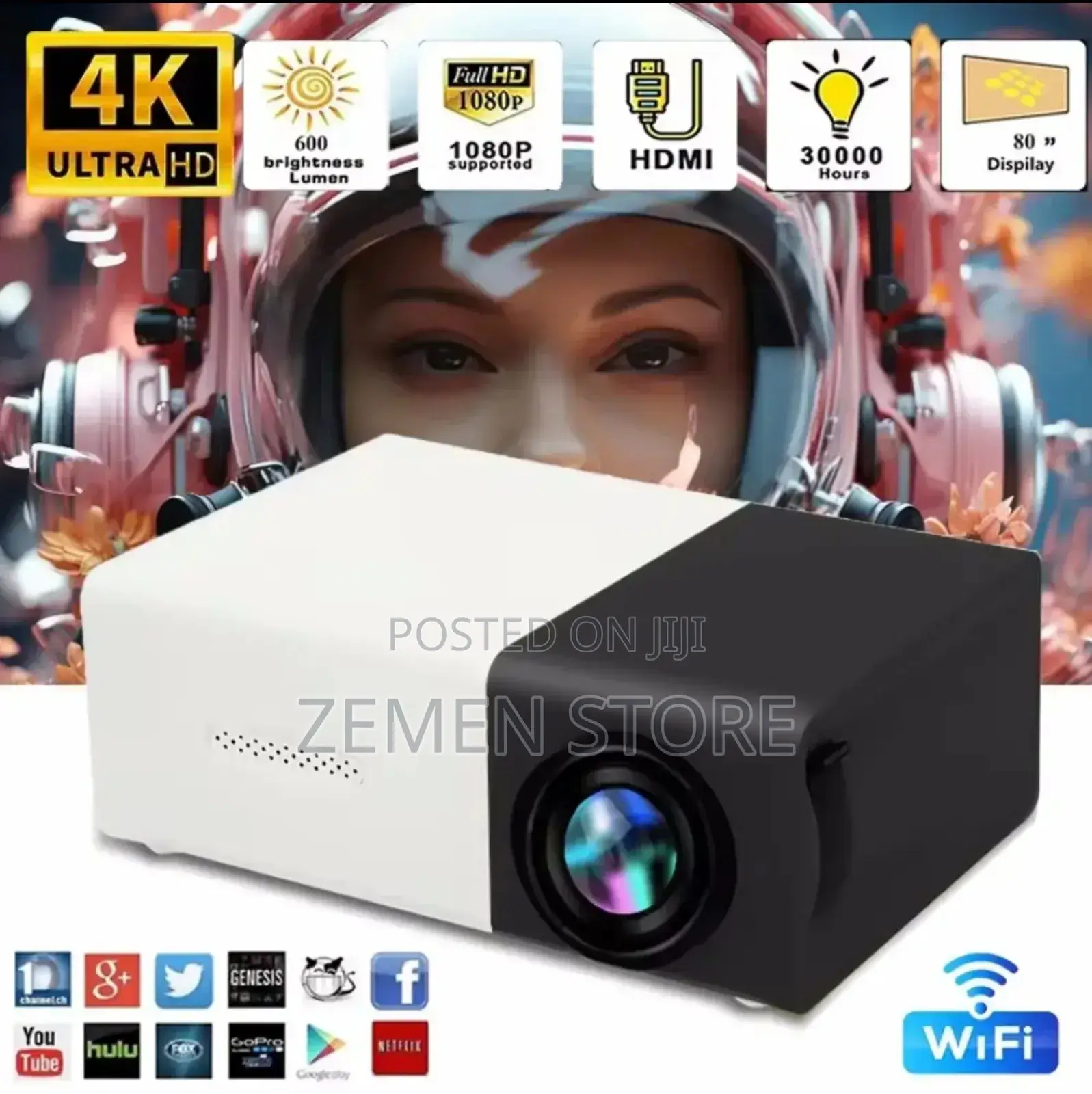 Borrego 1920*1080 Full Hd Projector Original