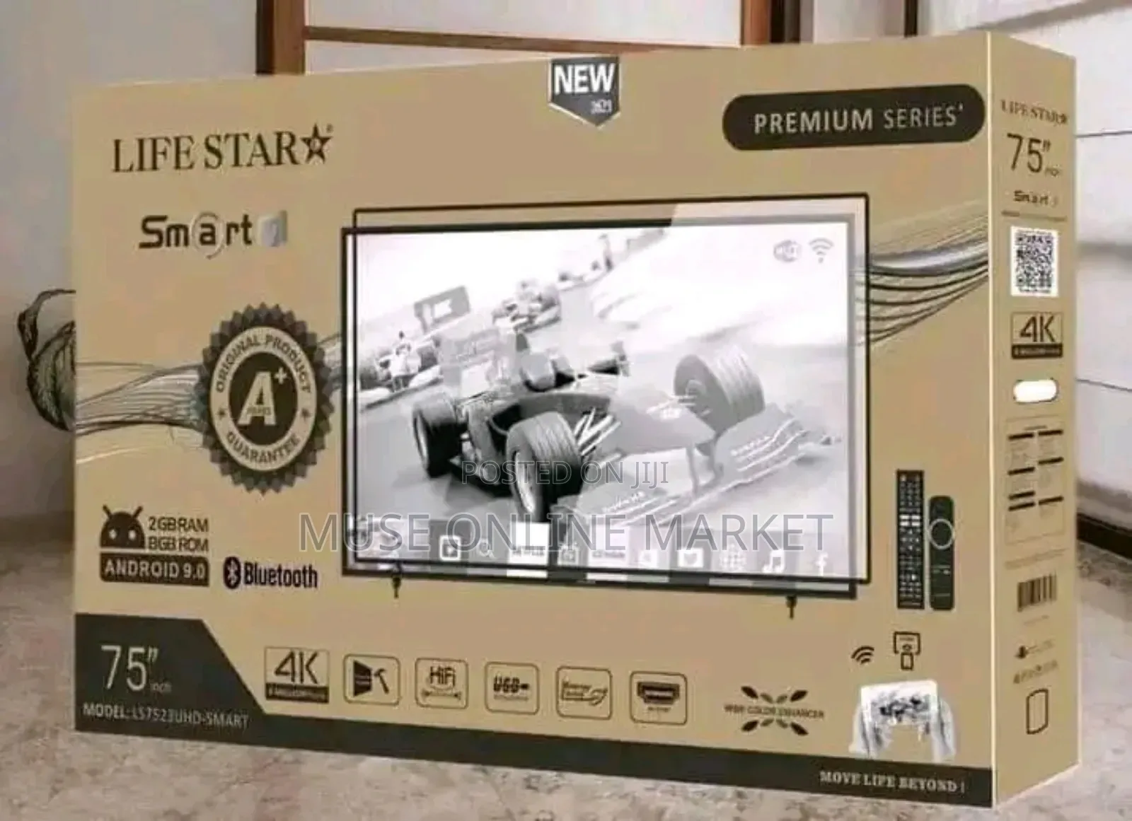 Mewe and Lifestar 75 Inch Smart Android Tv