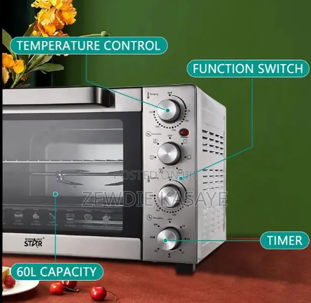 Winning Star St-9617 Portable Electric Oven for Baking 60 Li