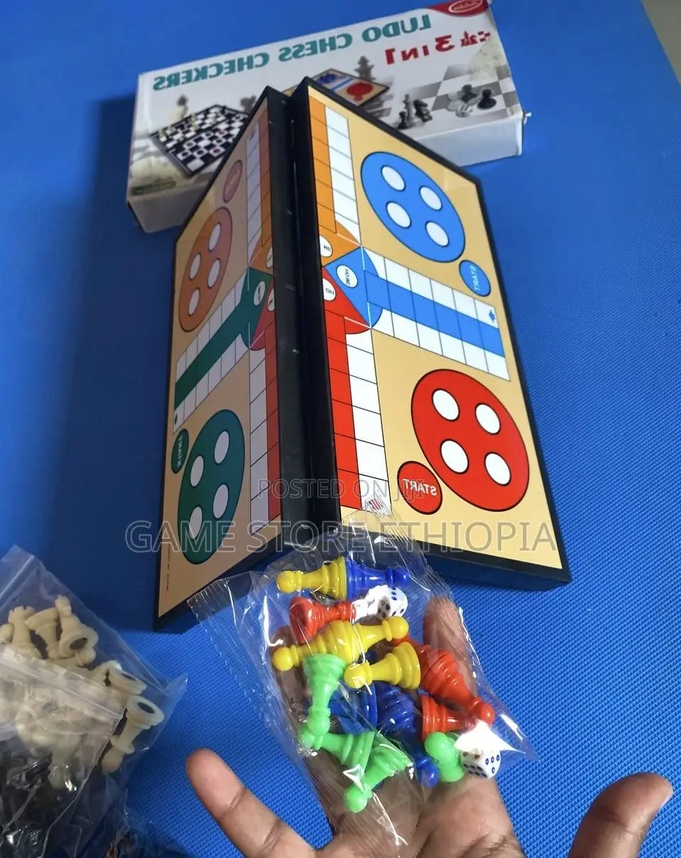 ጠፍቶ የነበረዉን ሉዶ/Ludo አምጥተናል! 3in1 Game Ludo+Chess+Checkers