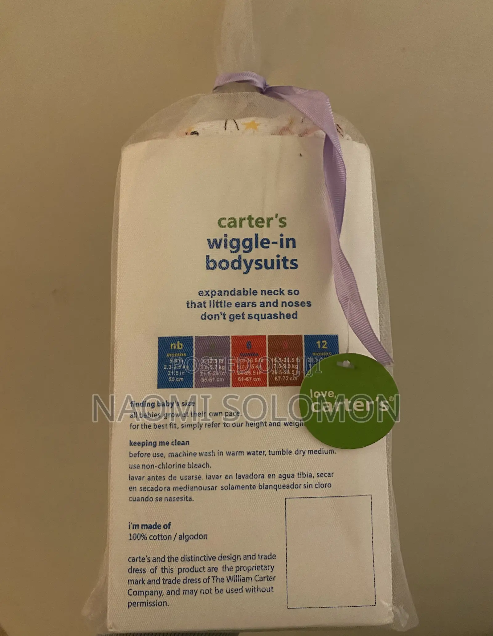 5 Wiggle in Bodysuits (3 Months)