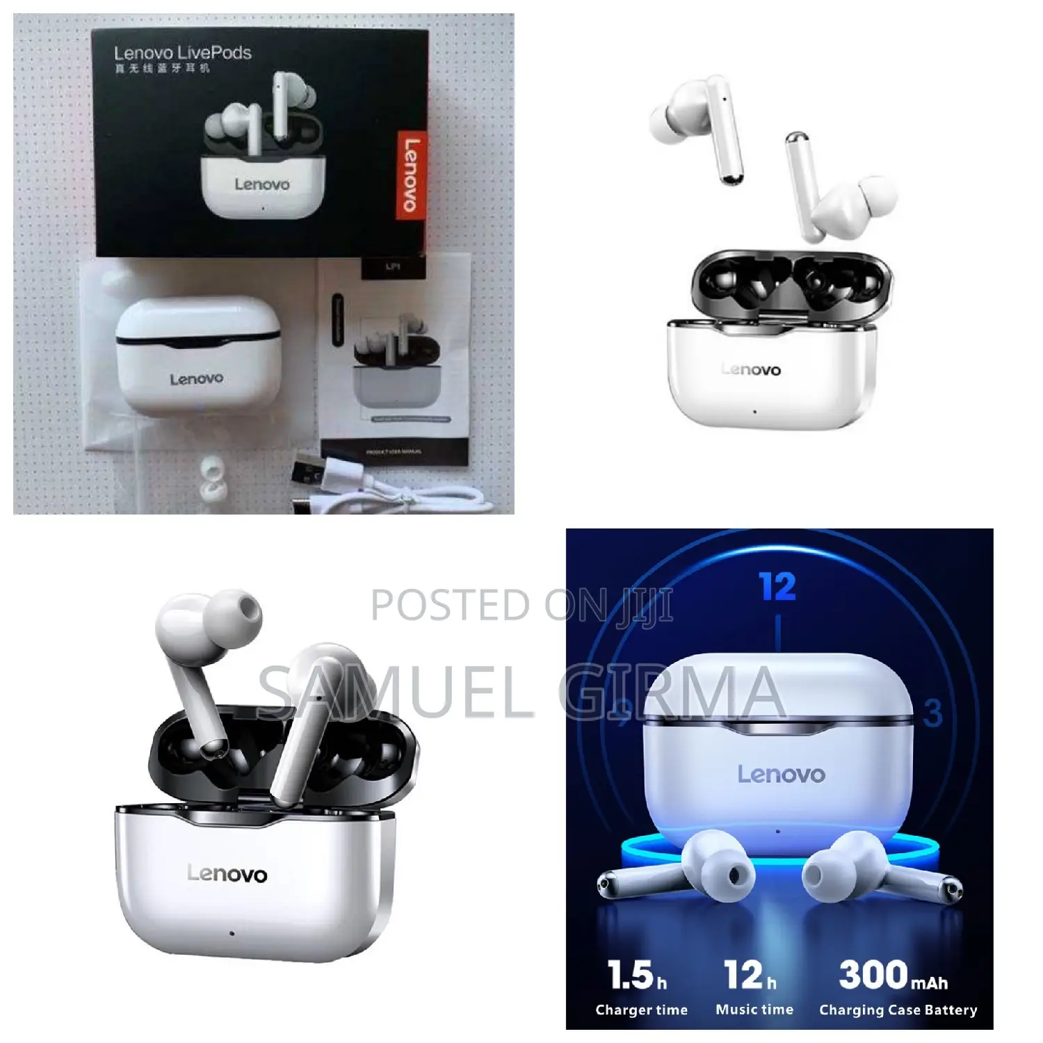 Lenovo Livepods Wireless Earbuds