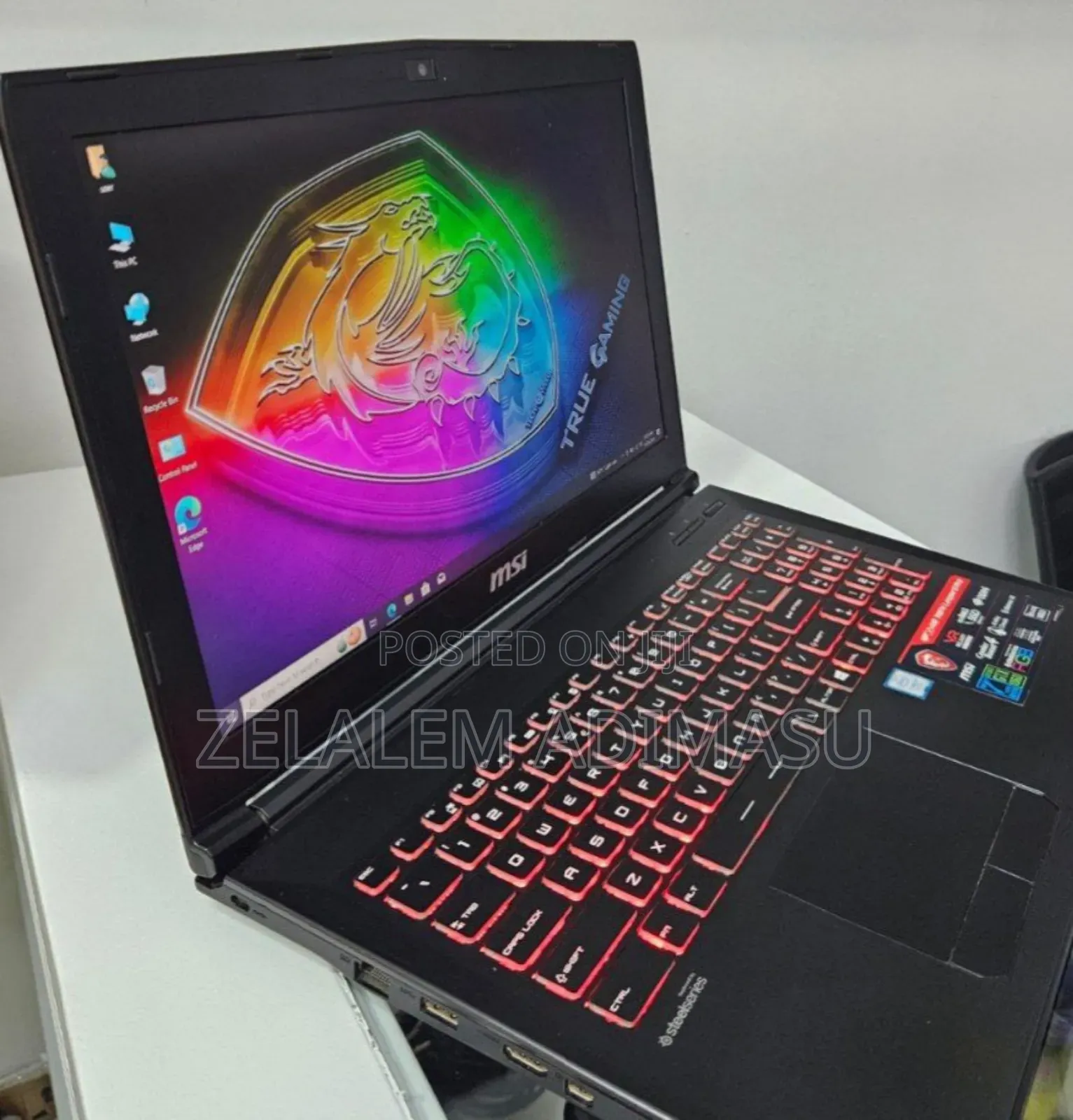 New Laptop MSI GF63 8GB Intel Core I7 SSD 256GB