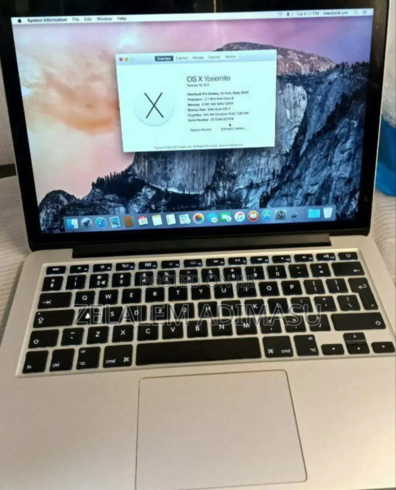 New Laptop Apple MacBook Pro 2015 8GB Intel Core I5 SSD 256GB