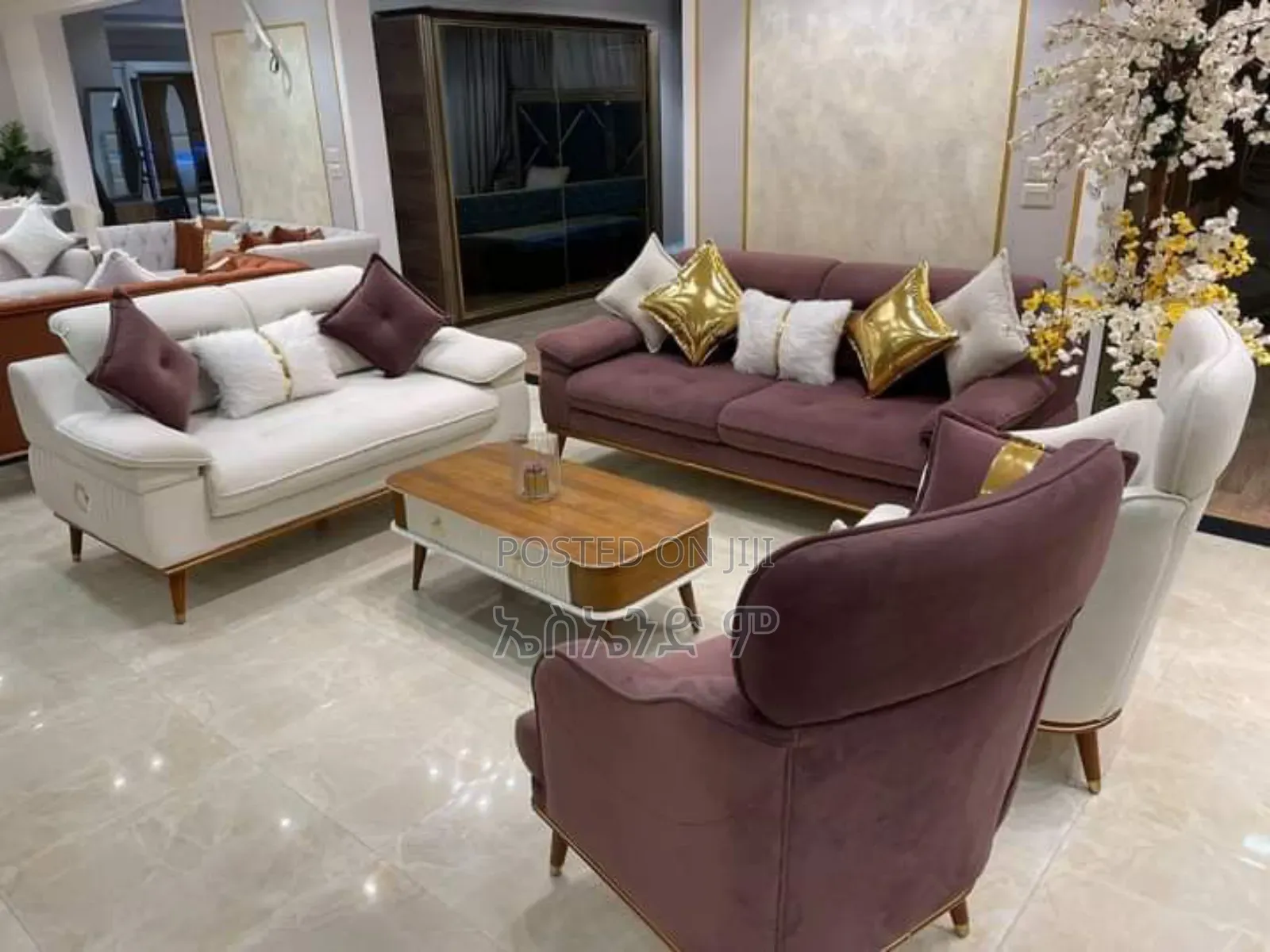 L Shaped Sofa With Table