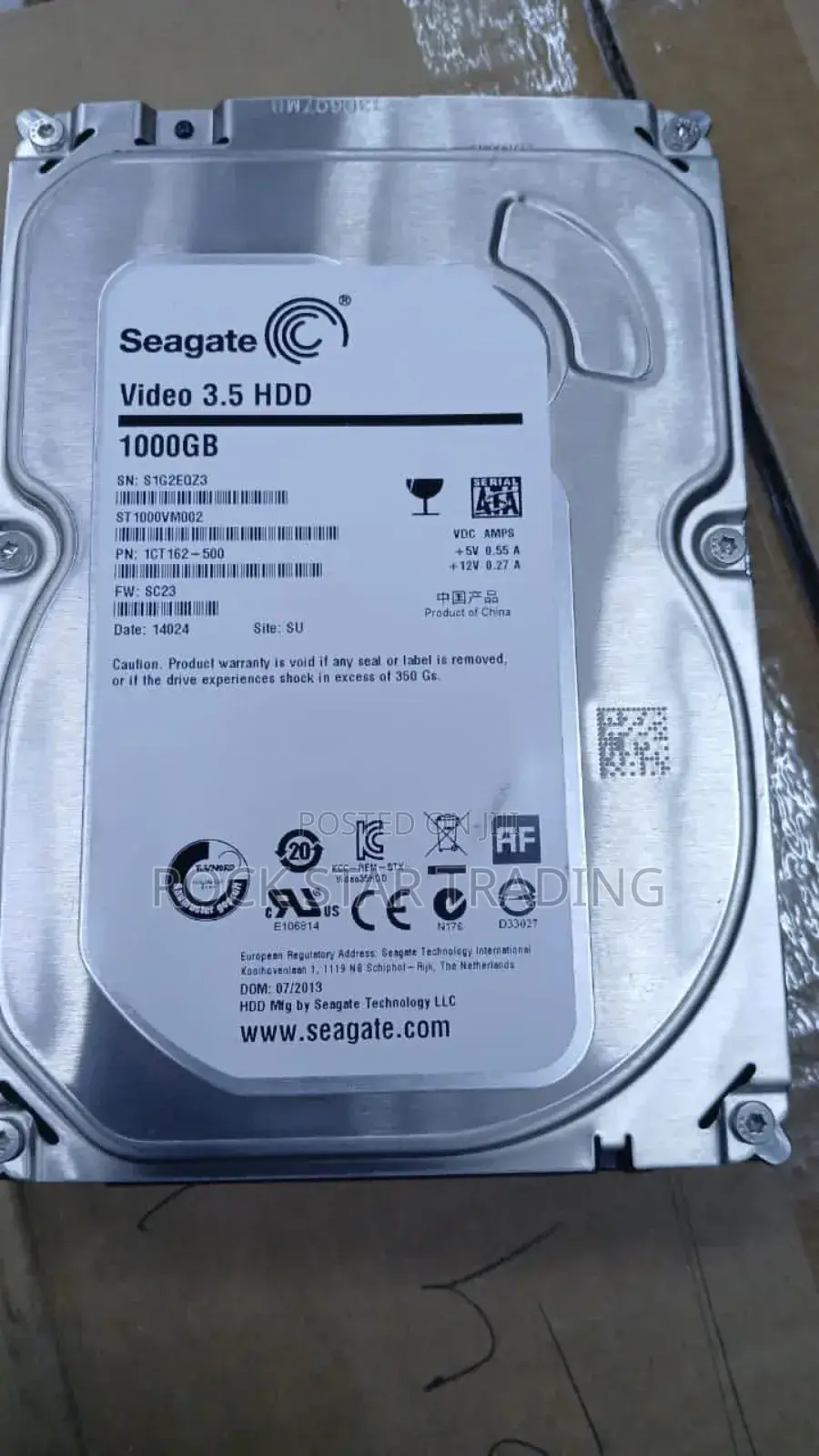 Internal Hard Disk 1tb Wd/Seagate