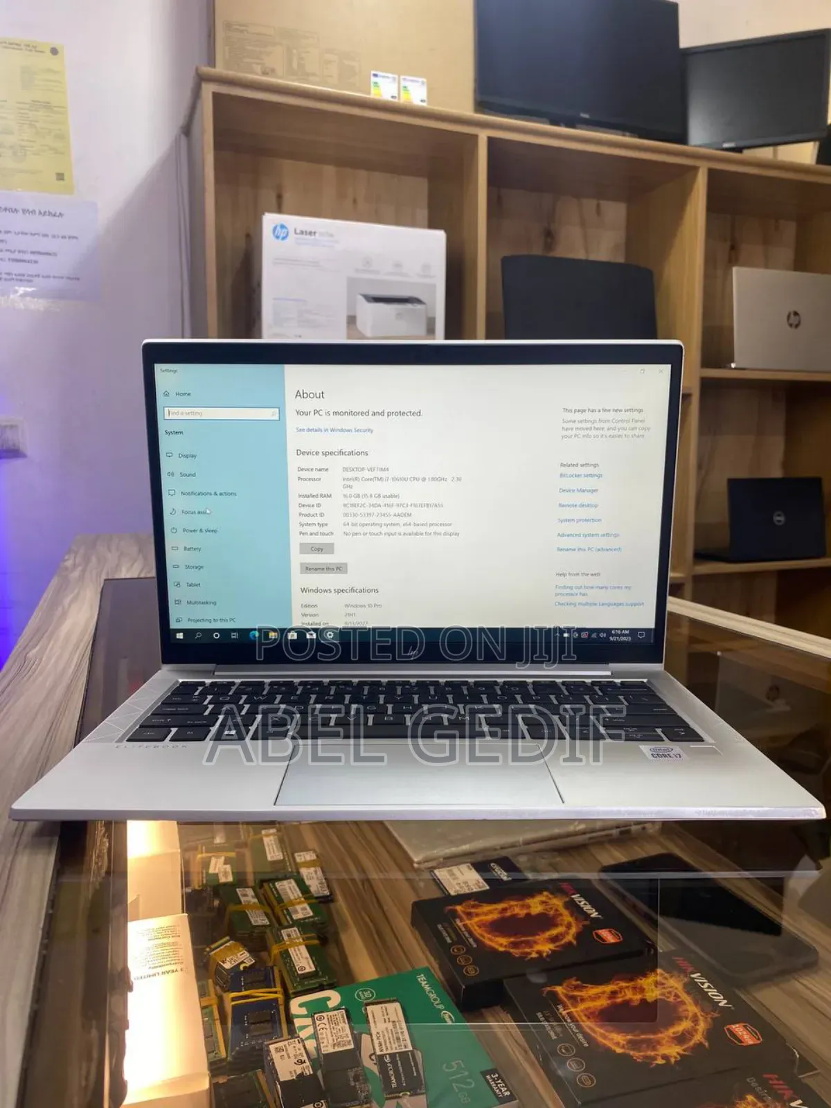 New Laptop HP EliteBook 830 G7 16GB Intel Core I7 SSD 512GB