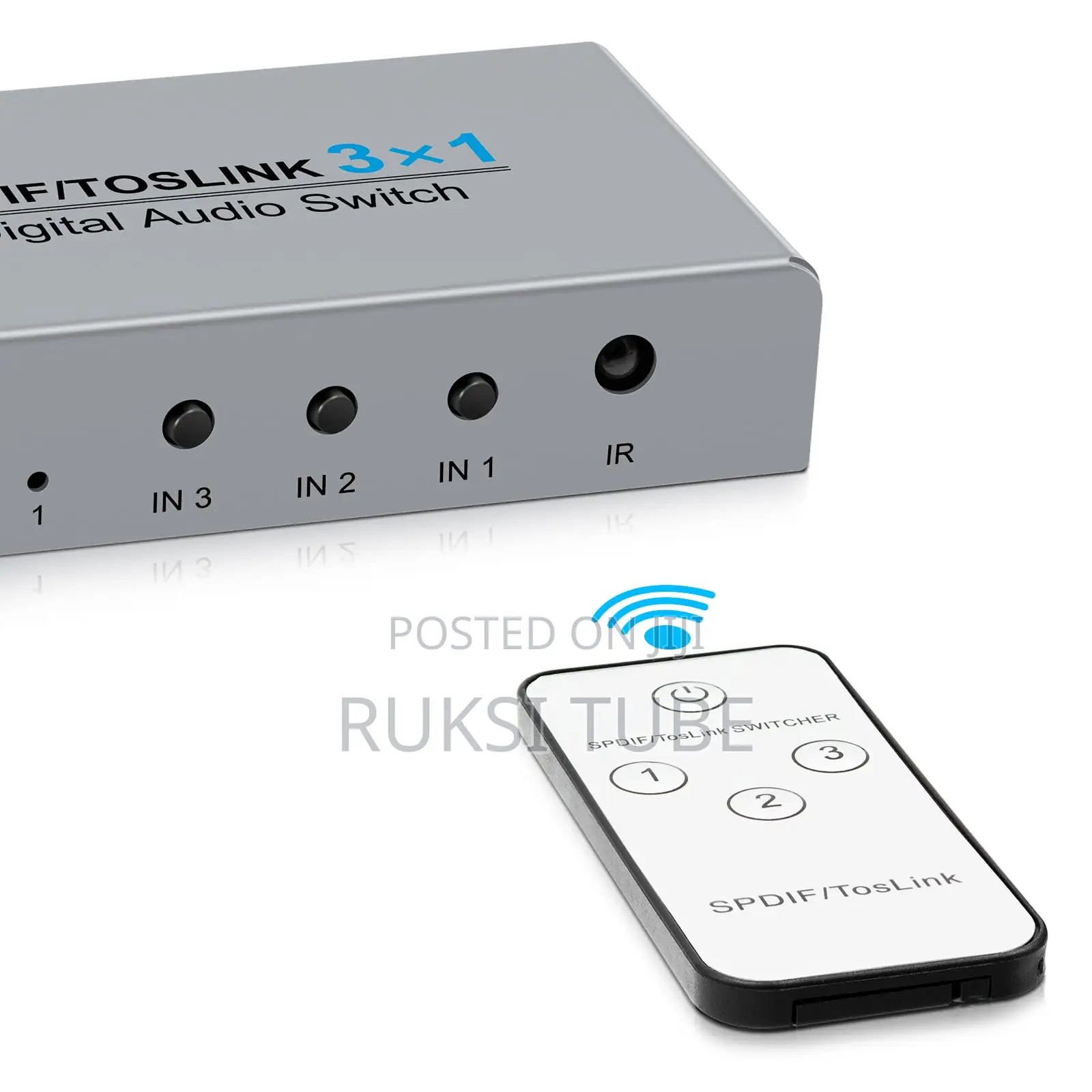 Wiistar 3 Port Digital Optical Audio Switch 3 In 1 Out SPDIF