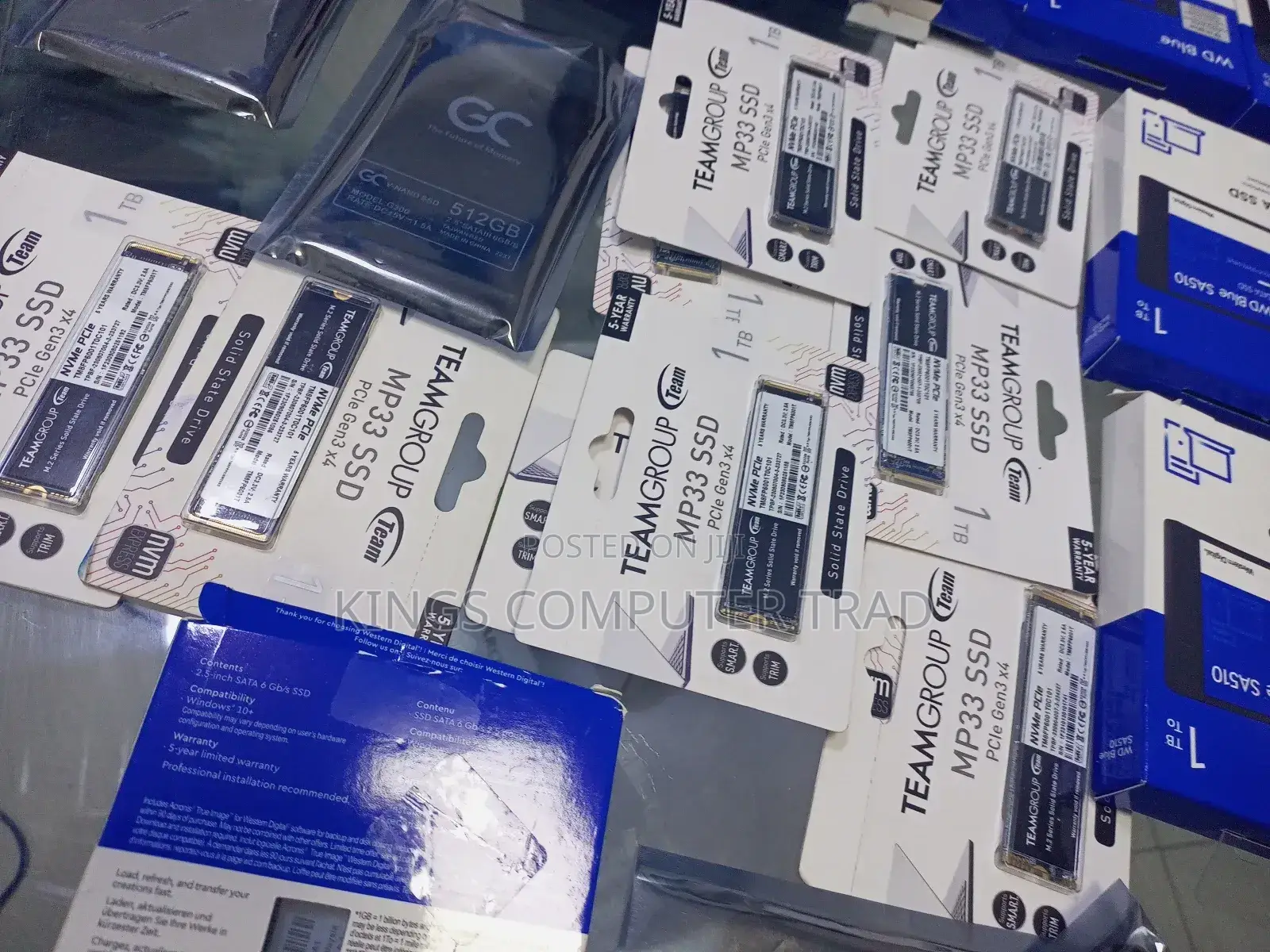 WD BLUE Sata and Ram Type Drive