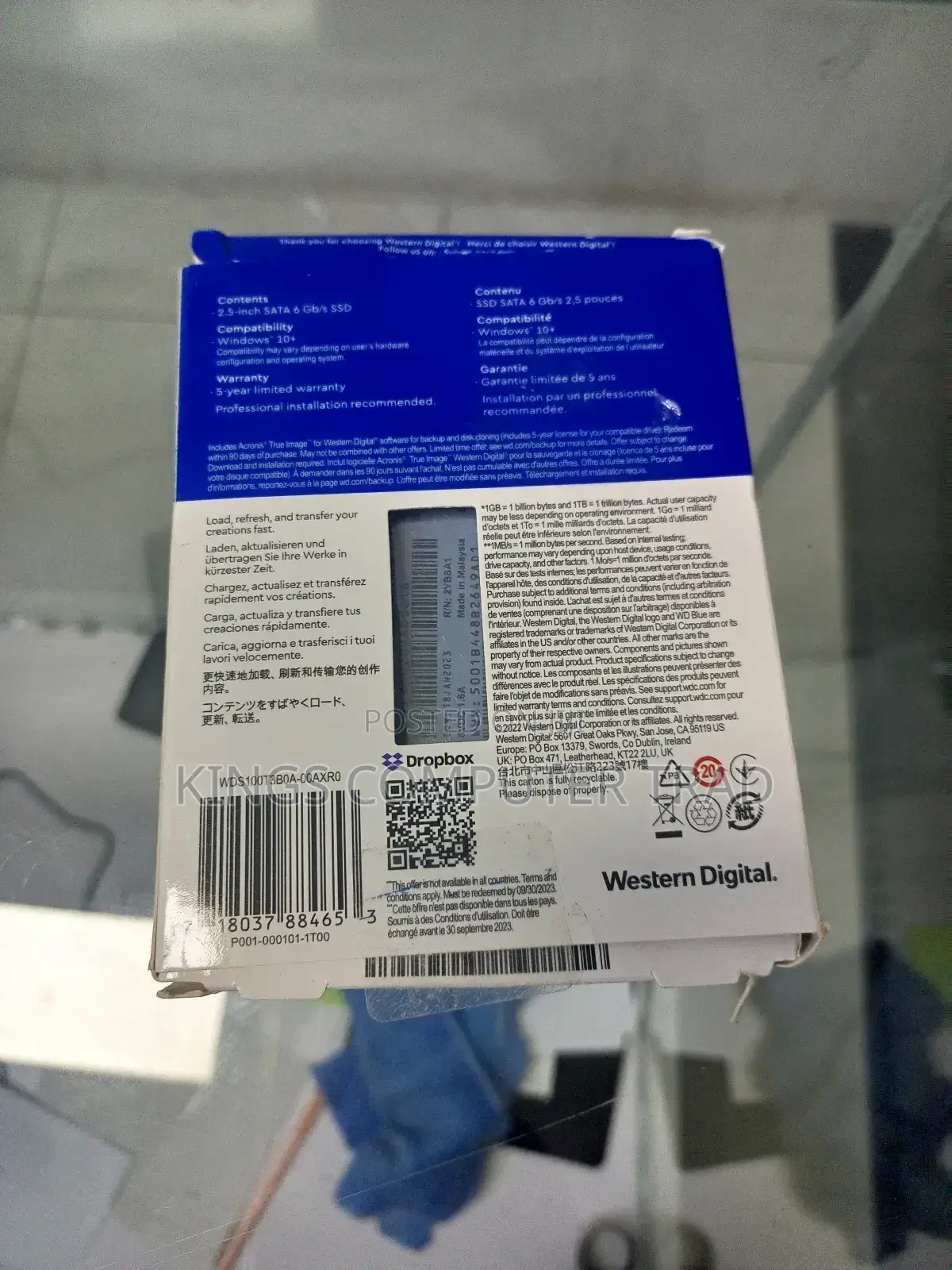 WD BLUE Sata and Ram Type Drive