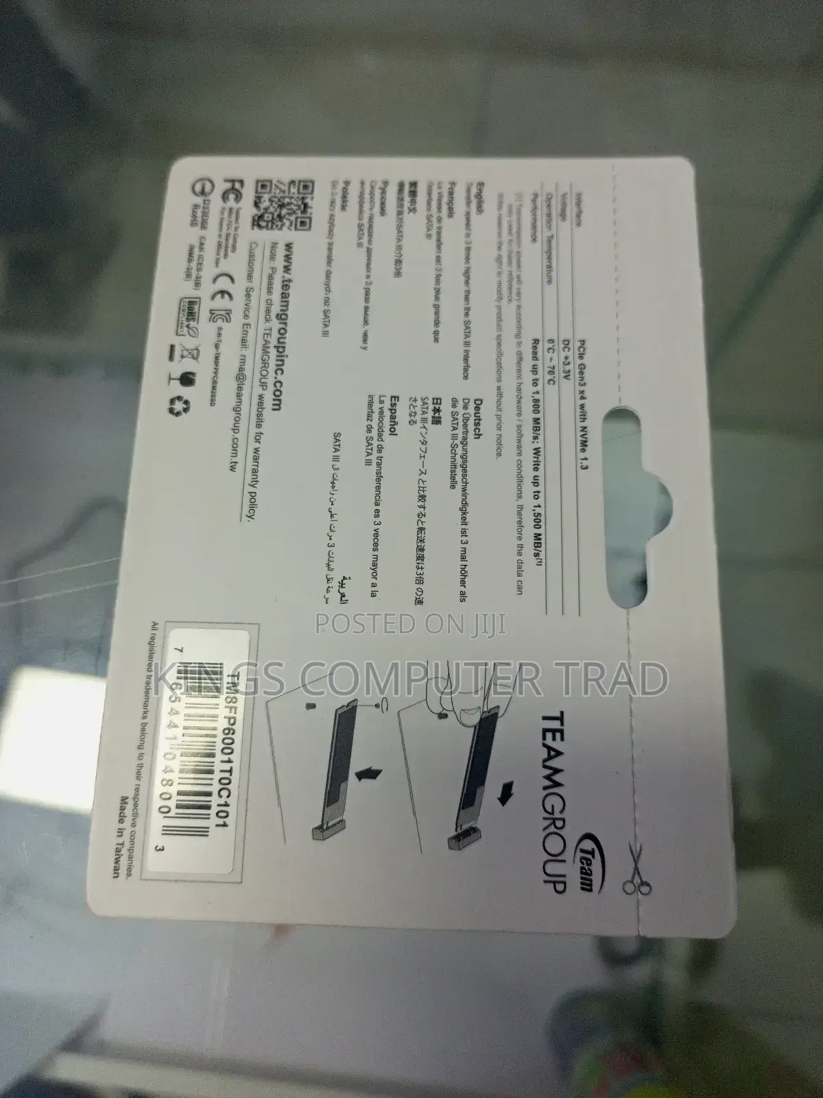 WD BLUE Sata and Ram Type Drive