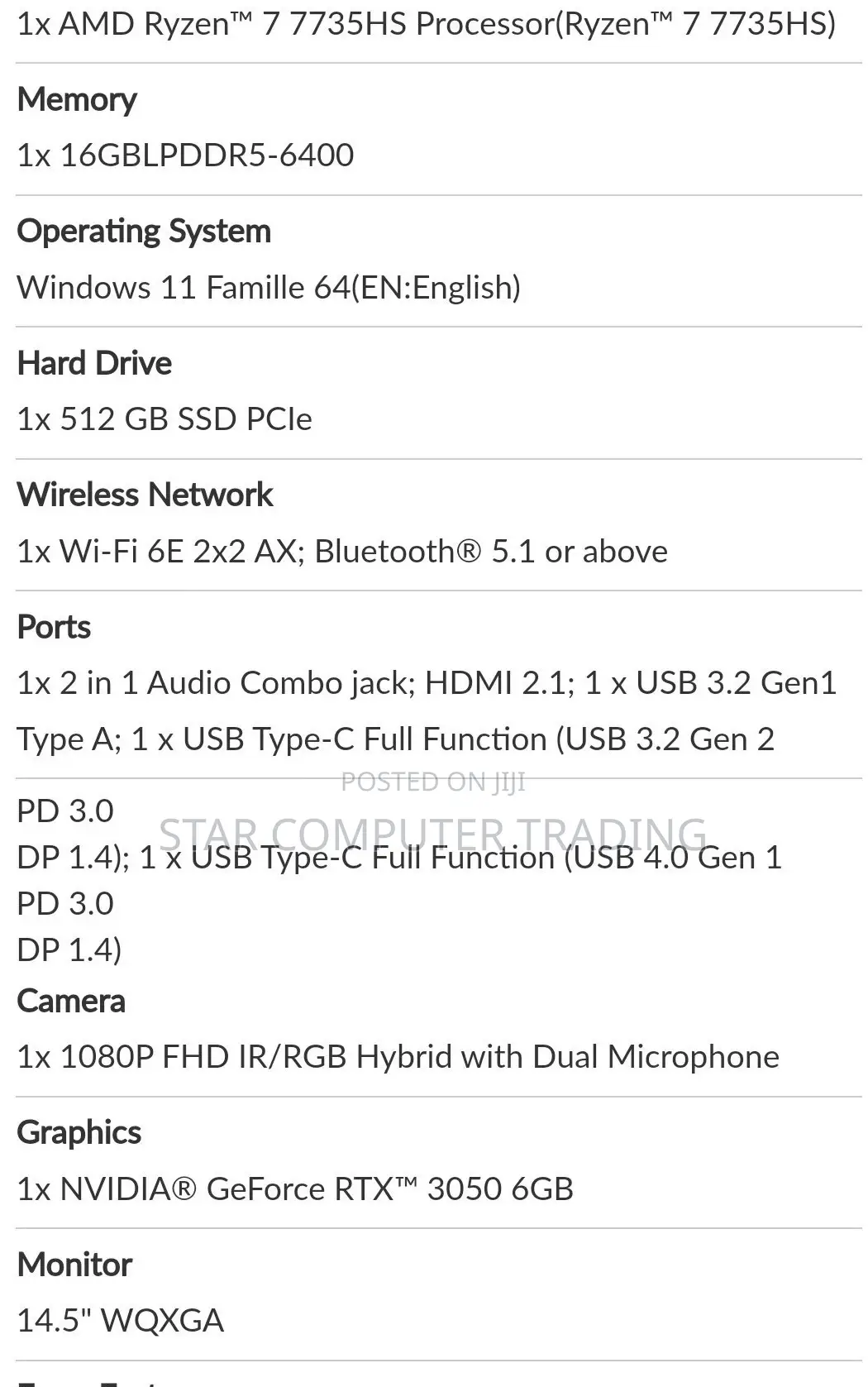New Laptop Lenovo IdeaPad 720S 16GB AMD Ryzen 7 SSD 512GB