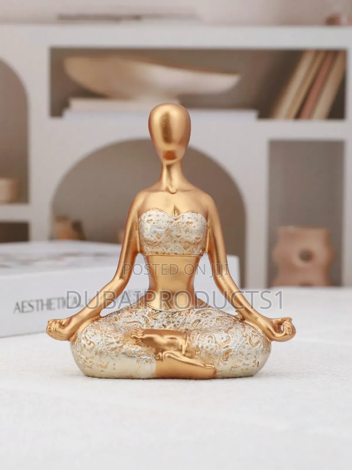 Modern Human Figure Sitting Pose Resin Ornaments Decorations
