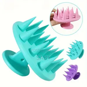 3 PCS Silicon Hair Scalp Massager Shampoo Brush