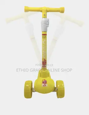 Photo - Yellow Color Kids Scooter