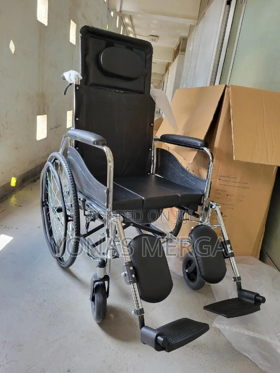 Toilet_wheelchairowheelchairዌልቼር፤Reclining Wheelchair93gc46