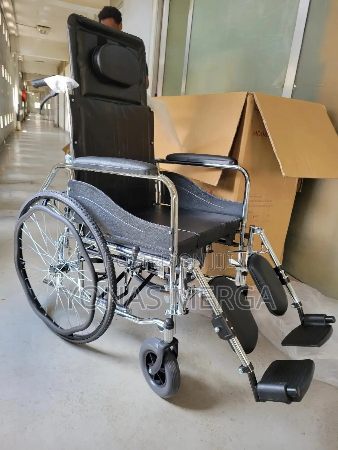 New Wheelchair×Toilet Wheelchairዌልቼር/Fabric Is Leather, Easy