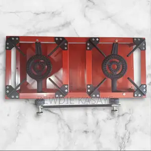 Photo - Double Burner Gas Burner Table ባለ 2- Commercial