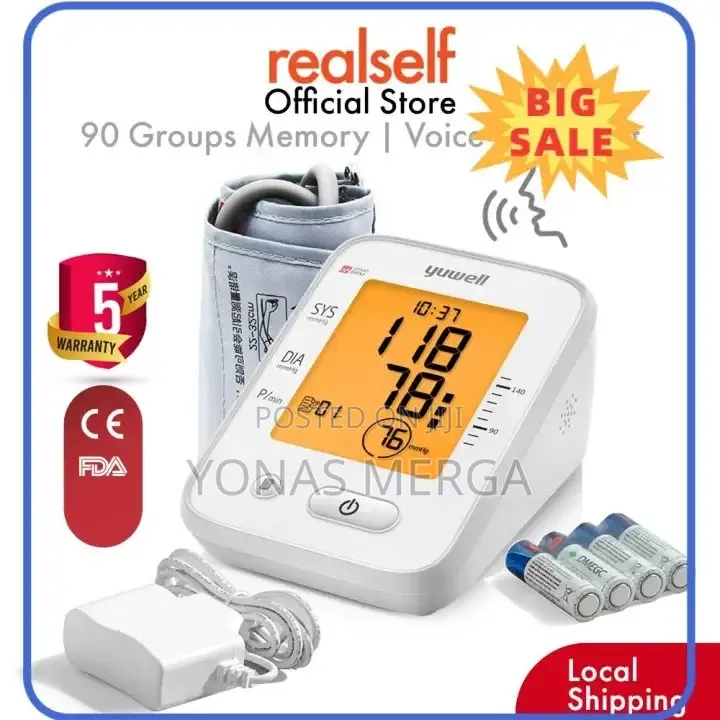 የደም መለኬያ ማሽንdigital With Blood Pressure Cuff for Home Use