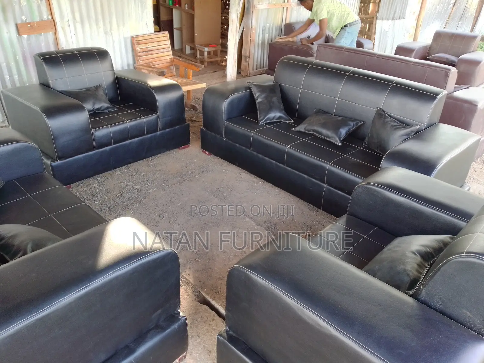 Sofa for Office and House Made of Wooden Material Withe Qua